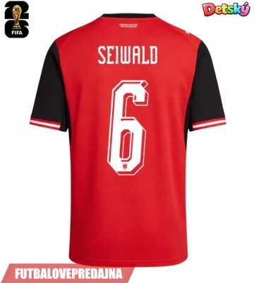 Lacne Dětský Futbalové dres Rakúsko Nicolas Seiwald #6 MS 2026 Krátky Rukáv - Domáci (+ trenírky)